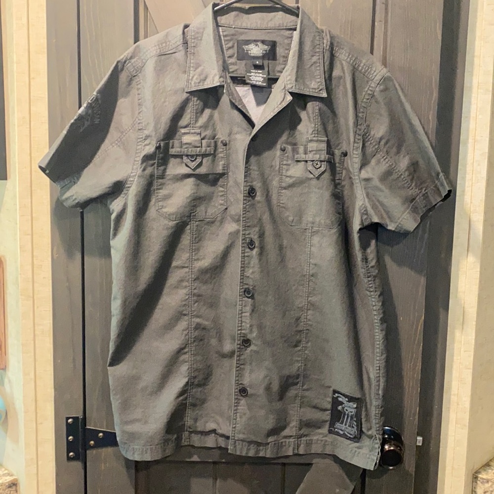 Harley Davidson Button Up Casual Dress Shirt
